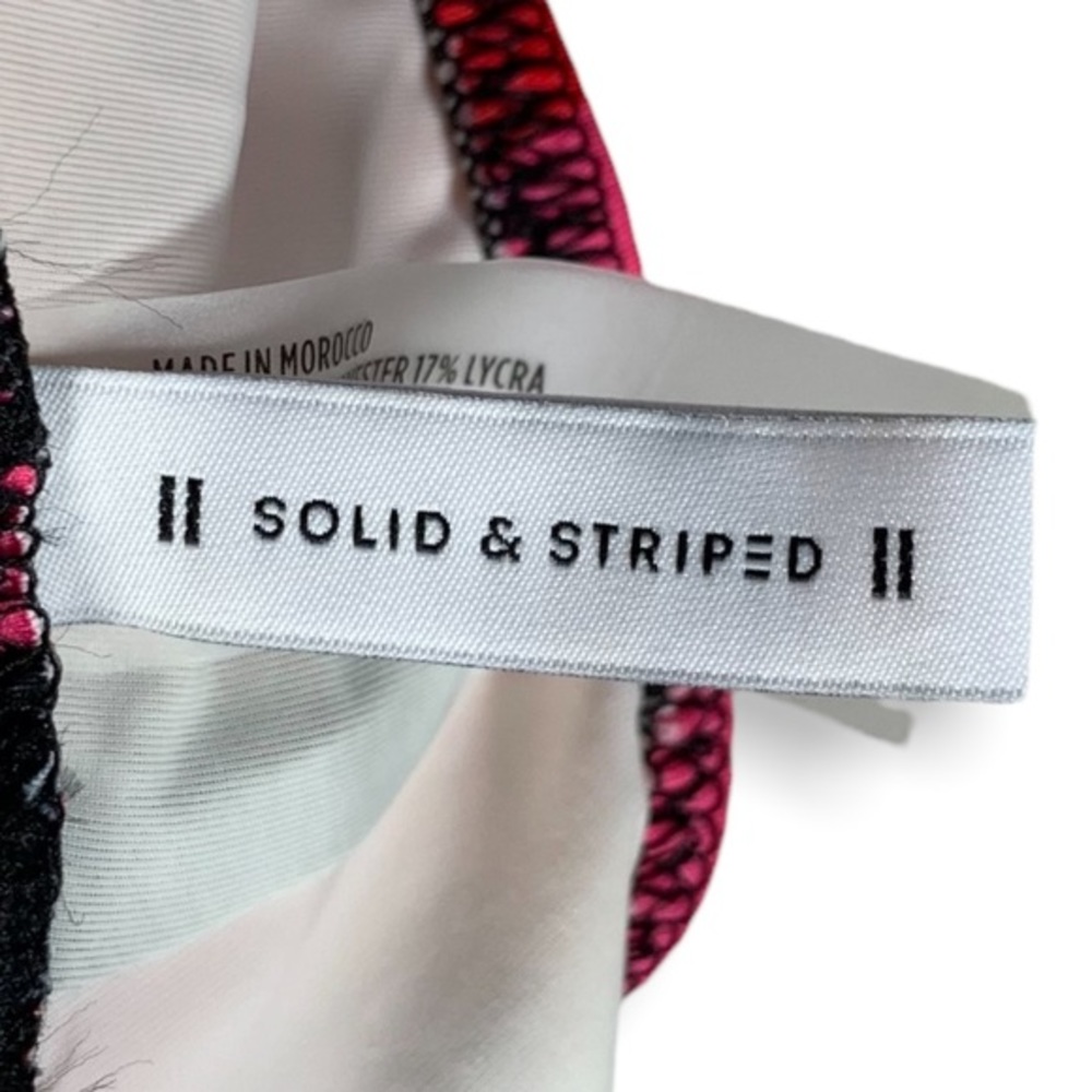 Solid & Striped Elle Bikini Top and Bottoms Set, S, Malibu Stripe, Bright - Picture 6 of 14
